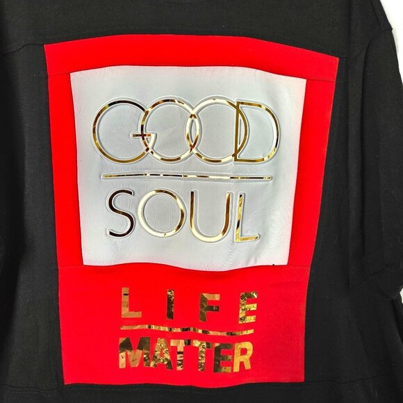 NEW Good Soul Plus Size Gender Neutral T-Shirt Black 3XL Unisex Faith Tee - Picture 2 of 6